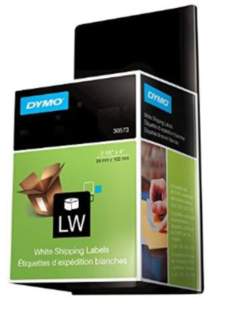 DYMO, WHITE SELF-ADHESIVE SHIPPING LABELS, 2-1/8 X 4